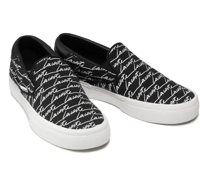 Giày Lacoste Jump Serve Slip ‘Black’ 7-42CMA0041312 - Ảnh 4