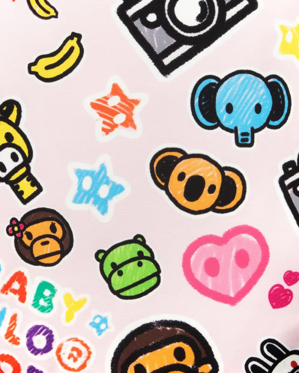 Balo Bape Baby Milo And Friends 'Pink' 0MXBGW4228XXR - Ảnh 3