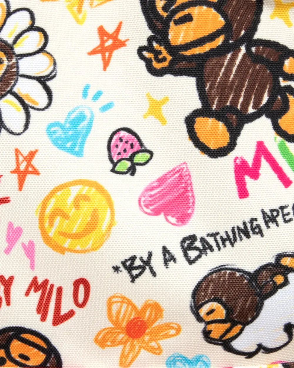 Balo Bape Baby Milo Print Medium 'Ivory' 0MXBGW4275XXR - Ảnh 3