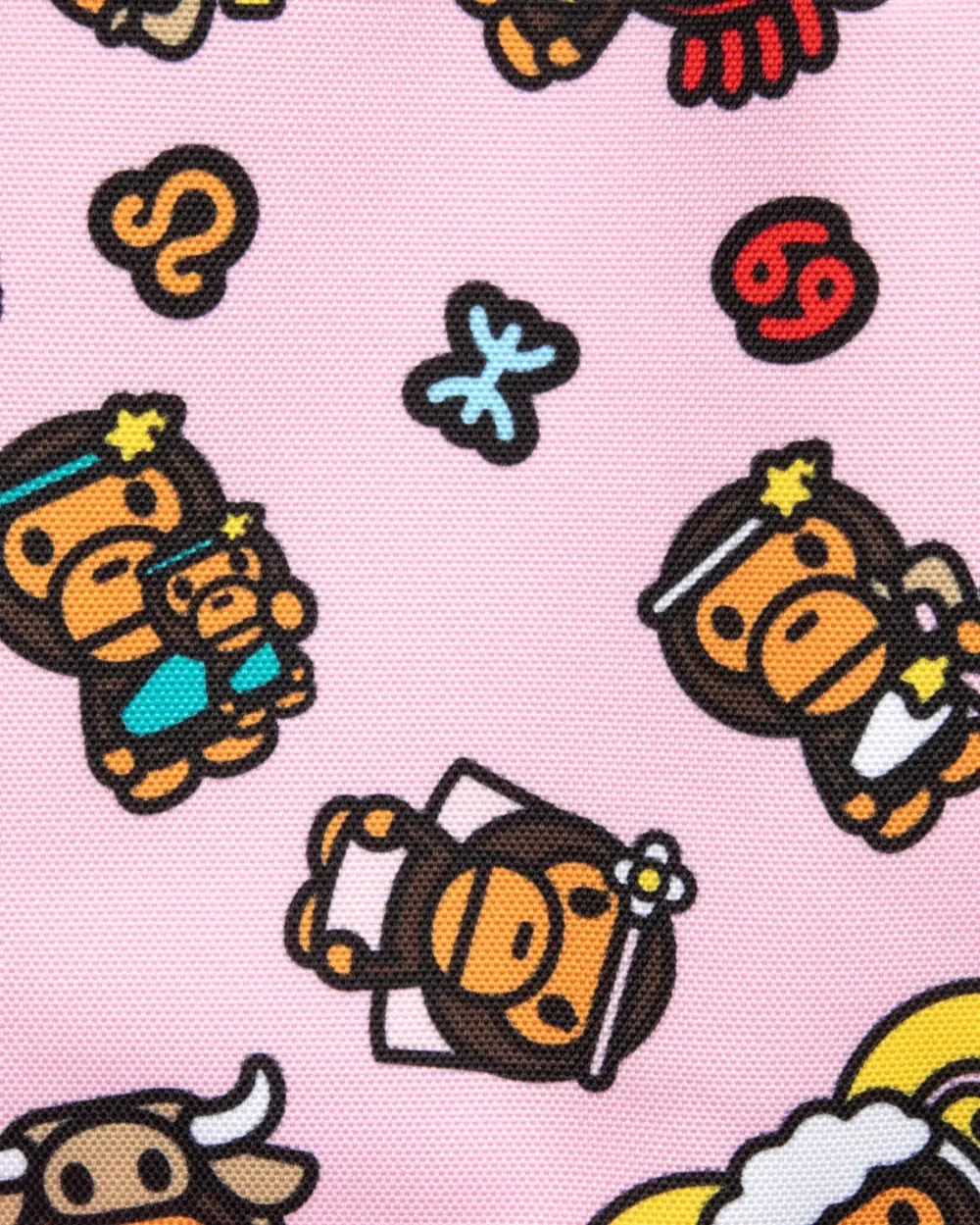Balo Bape Baby Milo Print Medium 'Pink' 0MXBGW4275XXR - Ảnh 3