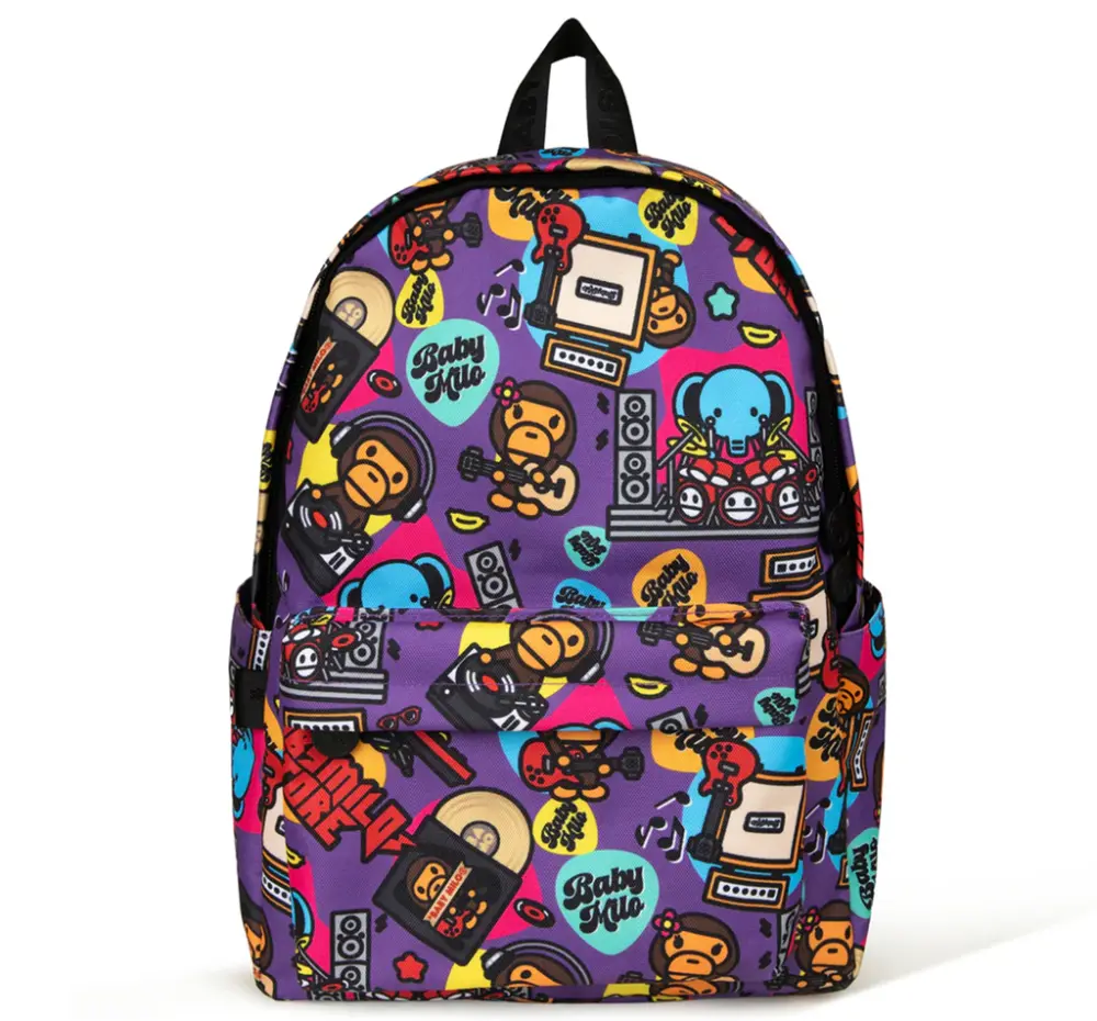 Balo Bape Baby Milo Print Medium 'Purple' 0MXBGW4275XXR