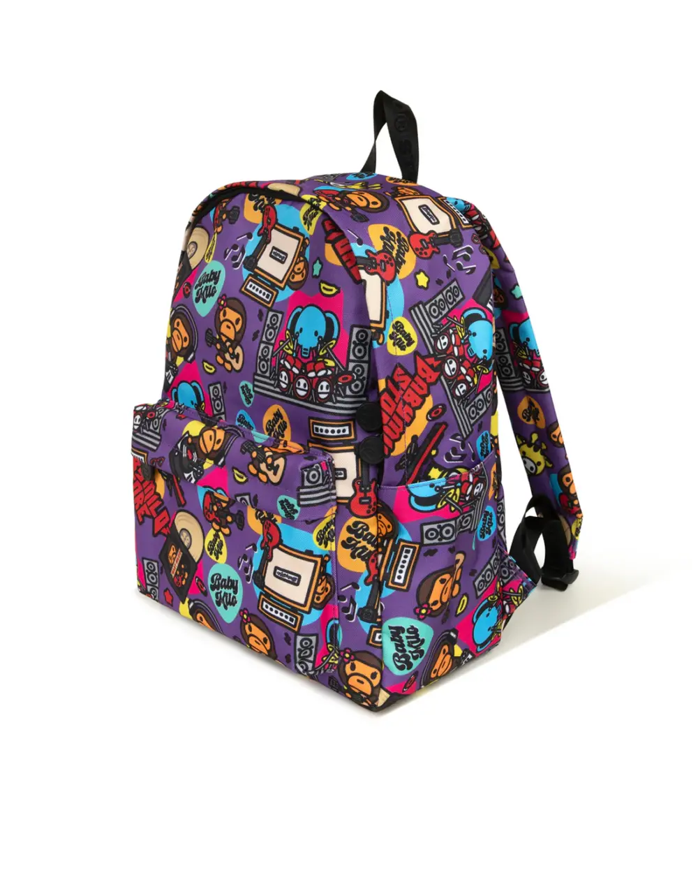 Balo Bape Baby Milo Print Medium 'Purple' 0MXBGW4275XXR - Ảnh 4