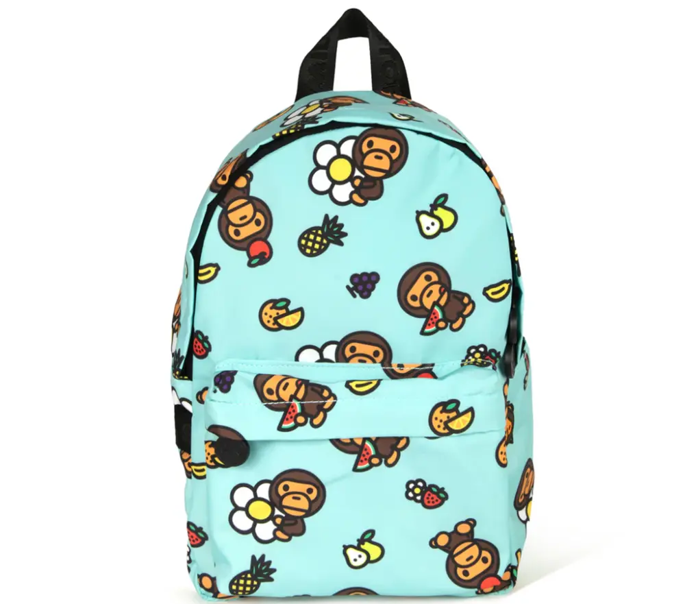 Balo Bape Baby Milo Graphic Small 'Green' 0MXBGW4278XXQ