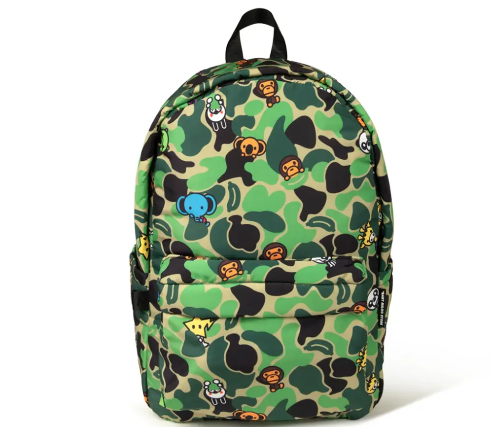 Balo Bape Baby Milo & Friends Camo Large 'Green' 0MXBGW4437XXQ