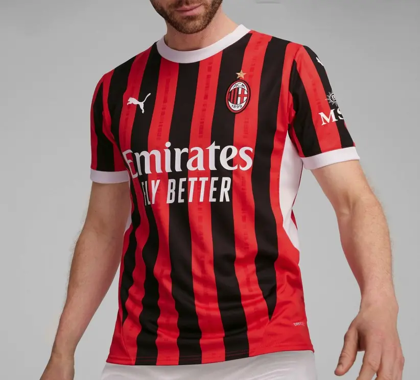 Áo Puma AC Milan 24/25 Home Jersey ‘Red Black’ 774979-01 - Ảnh 4