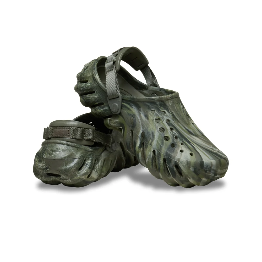 Dép Crocs Echo Clog ‘Marbled Dusty Olive’ 208454-3N4 - Ảnh 5