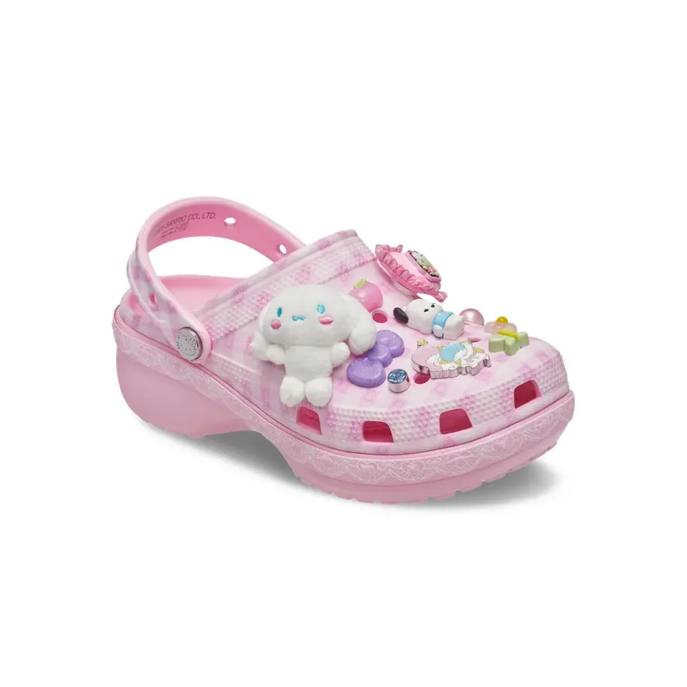 Dép Crocs Classic Platform Clog ‘Hello Kitty Friends’ 212683-90H - Ảnh 3