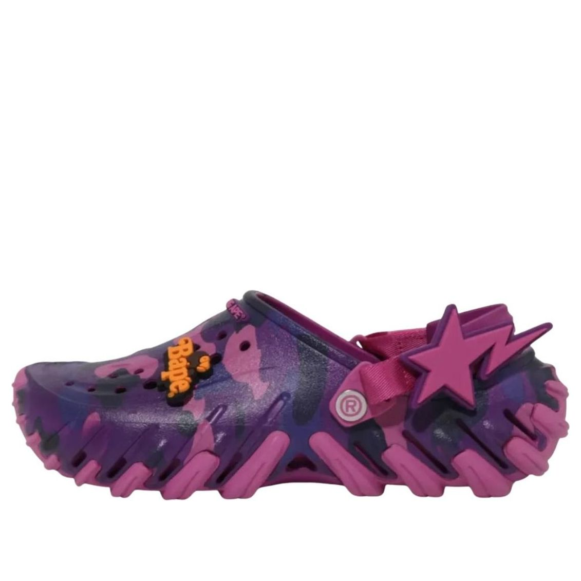 Dép Crocs Echo RO Clog ‘Bape Grapeberry Camo’ 213140-5BV - Ảnh 2