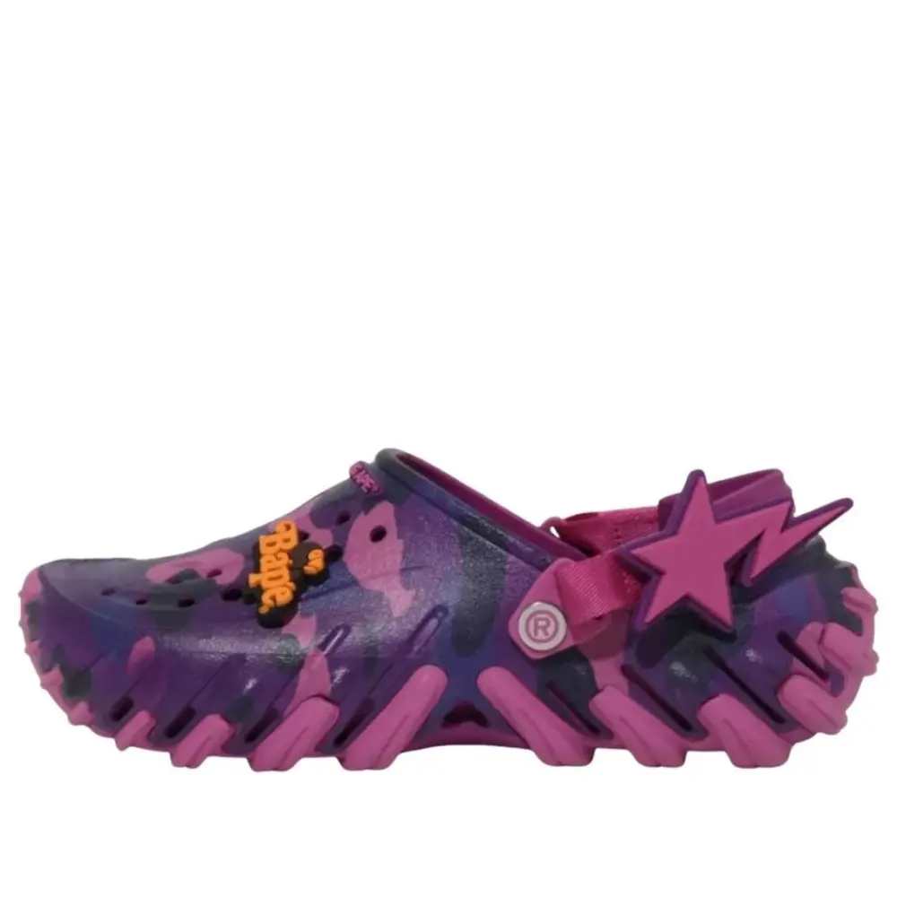 Alternative view of Dép Crocs Echo RO Clog ‘Bape Grapeberry Camo’ 213140-5BV