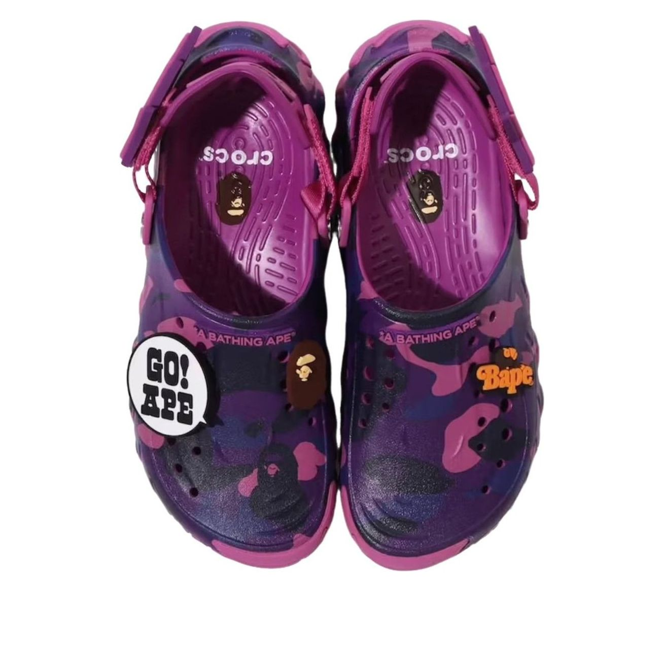 Dép Crocs Echo RO Clog ‘Bape Grapeberry Camo’ 213140-5BV - Ảnh 3