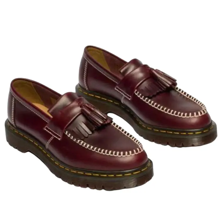 Giày Dr. Martens Adrian Tassel Orleans Leather Loafers 'Cherry Red' 42849600 - Ảnh 3