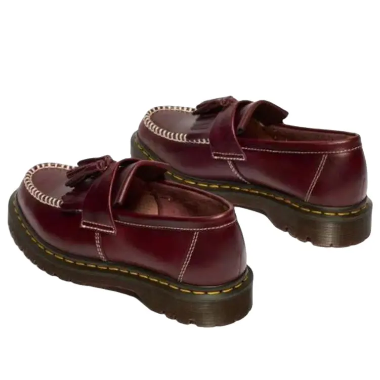 Giày Dr. Martens Adrian Tassel Orleans Leather Loafers 'Cherry Red' 42849600 - Ảnh 4