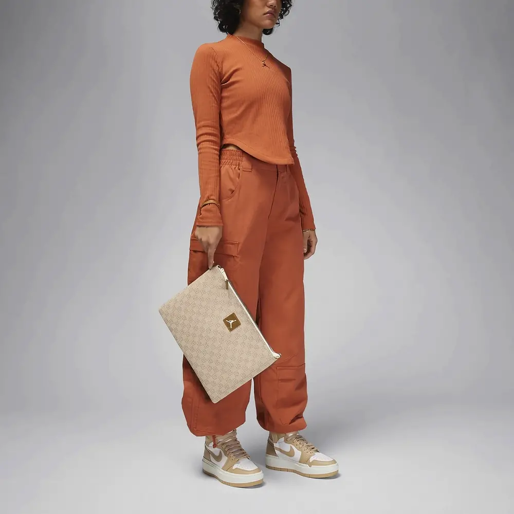 Túi Nike Jordan Monogram Pouch ‘Coconut Milk’ HF1887-113 - Ảnh 3