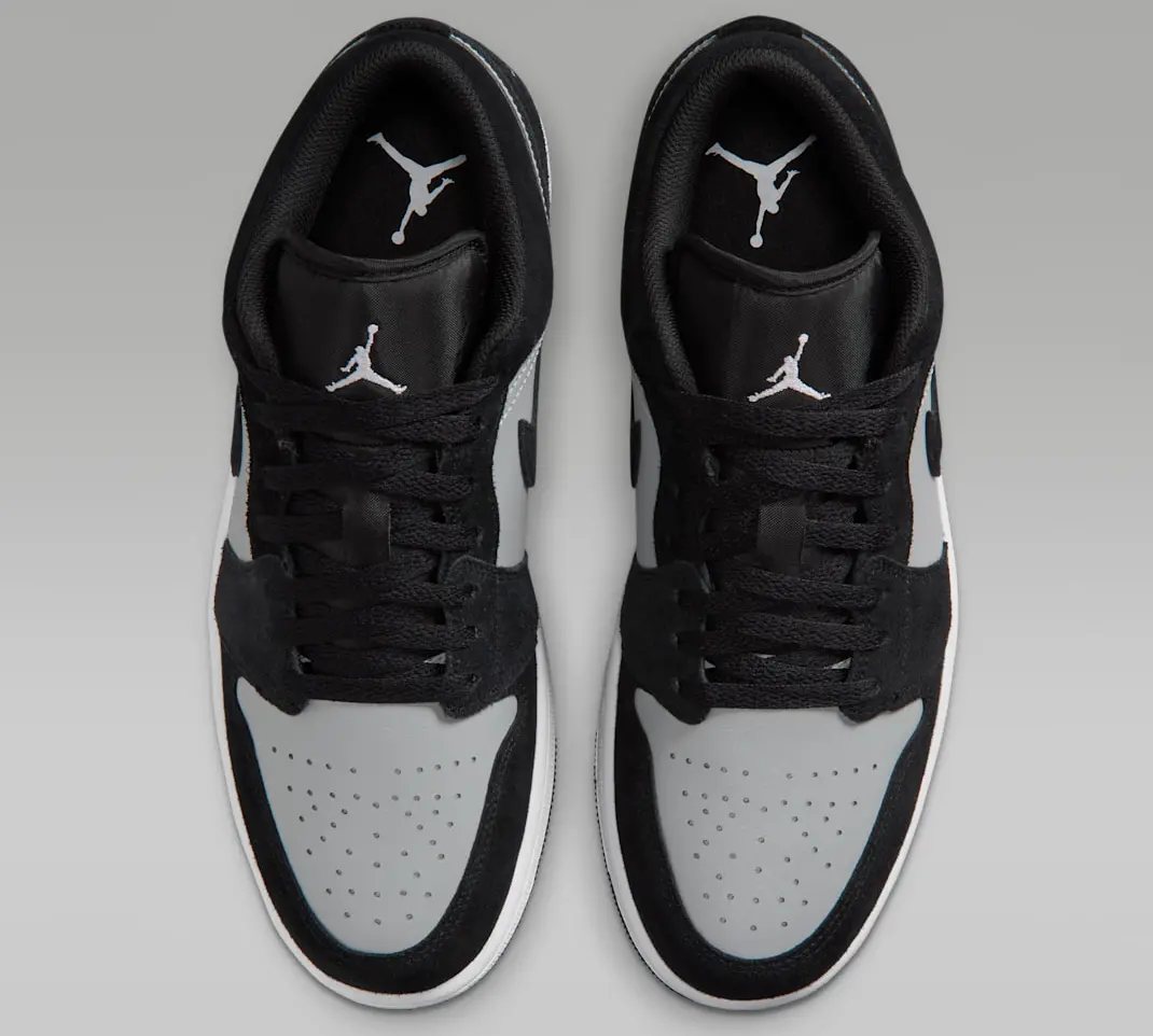 Giày Nike Air Jordan 1 Low ‘Black White Grey’ 553558-048 - Ảnh 5
