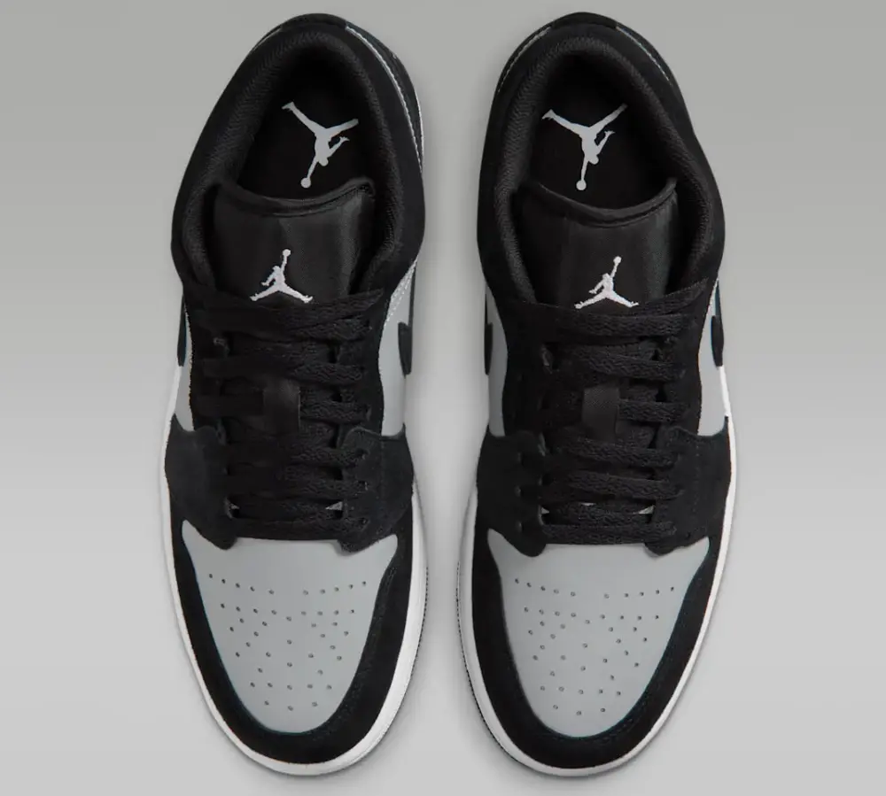 Giày Nike Air Jordan 1 Low ‘Black White Grey’ 553558-048 - Ảnh 5