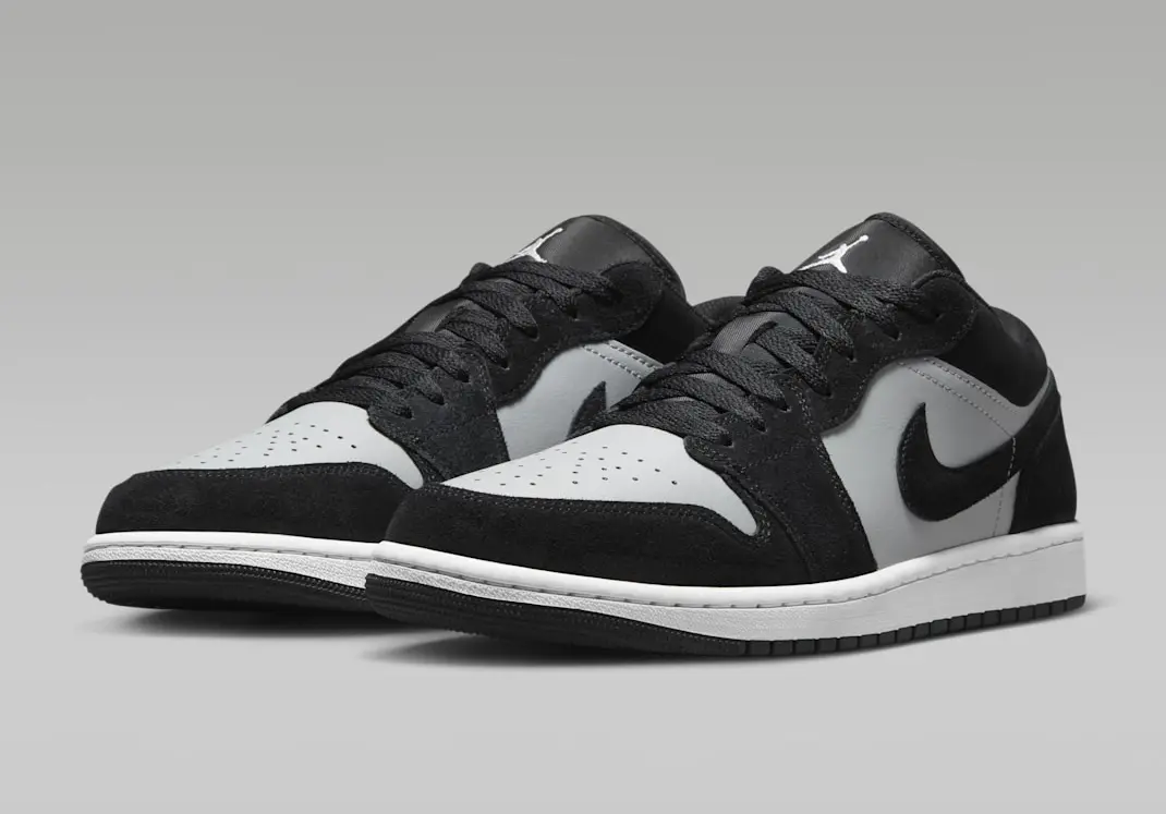 Giày Nike Air Jordan 1 Low ‘Black White Grey’ 553558-048 - Ảnh 4