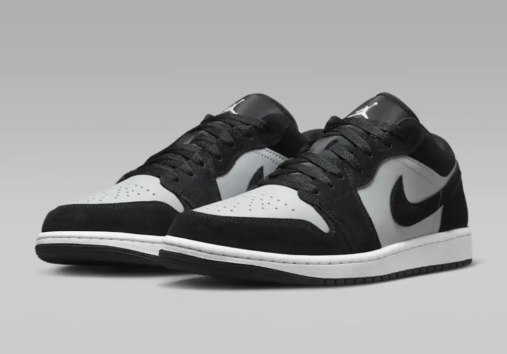 Giày Nike Air Jordan 1 Low ‘Black White Grey’ 553558-048 - Ảnh 4