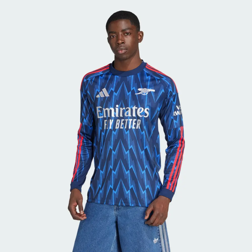 Áo Adidas Arsenal 25/26 Long Sleeve Away Jersey JI9525 - Ảnh 4