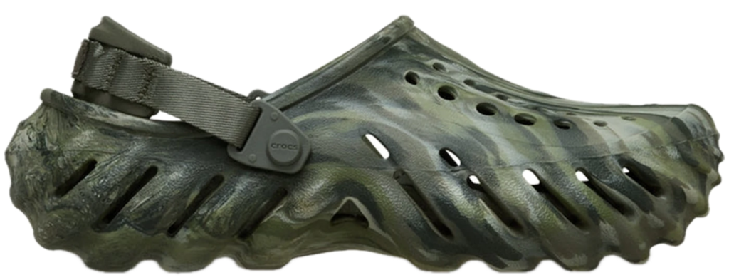 Dép Crocs Echo Clog ‘Marbled Dusty Olive’ 208454-3N4