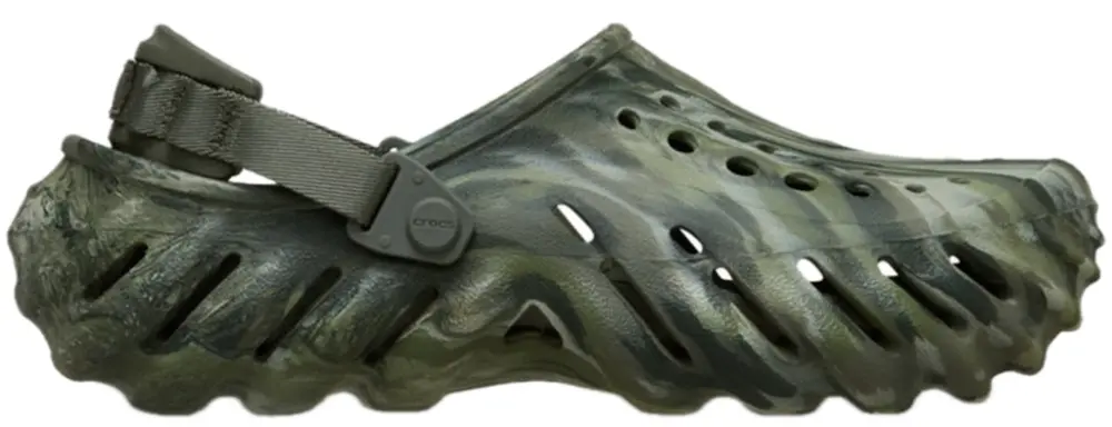 Dép Crocs Echo Clog ‘Marbled Dusty Olive’ 208454-3N4