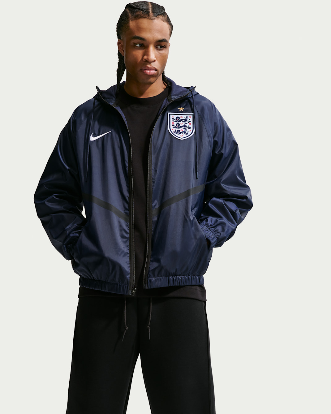 Alternative view of Áo Nike x England Dri-FIT Soccer 'Obsidian' IH1608-451