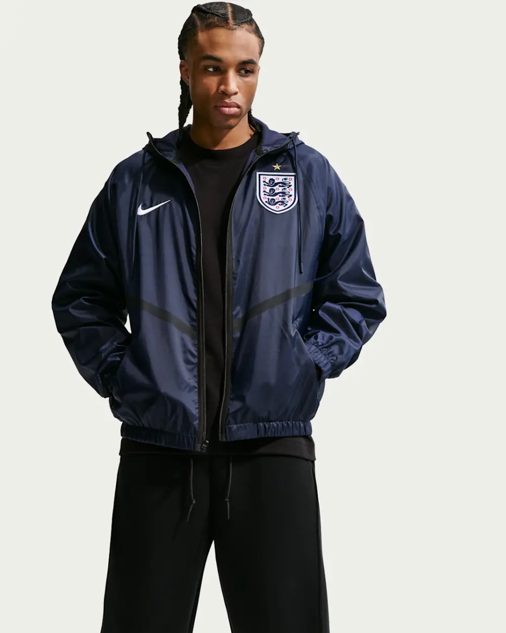 Alternative view of Áo Nike x England Dri-FIT Soccer 'Obsidian' IH1608-451