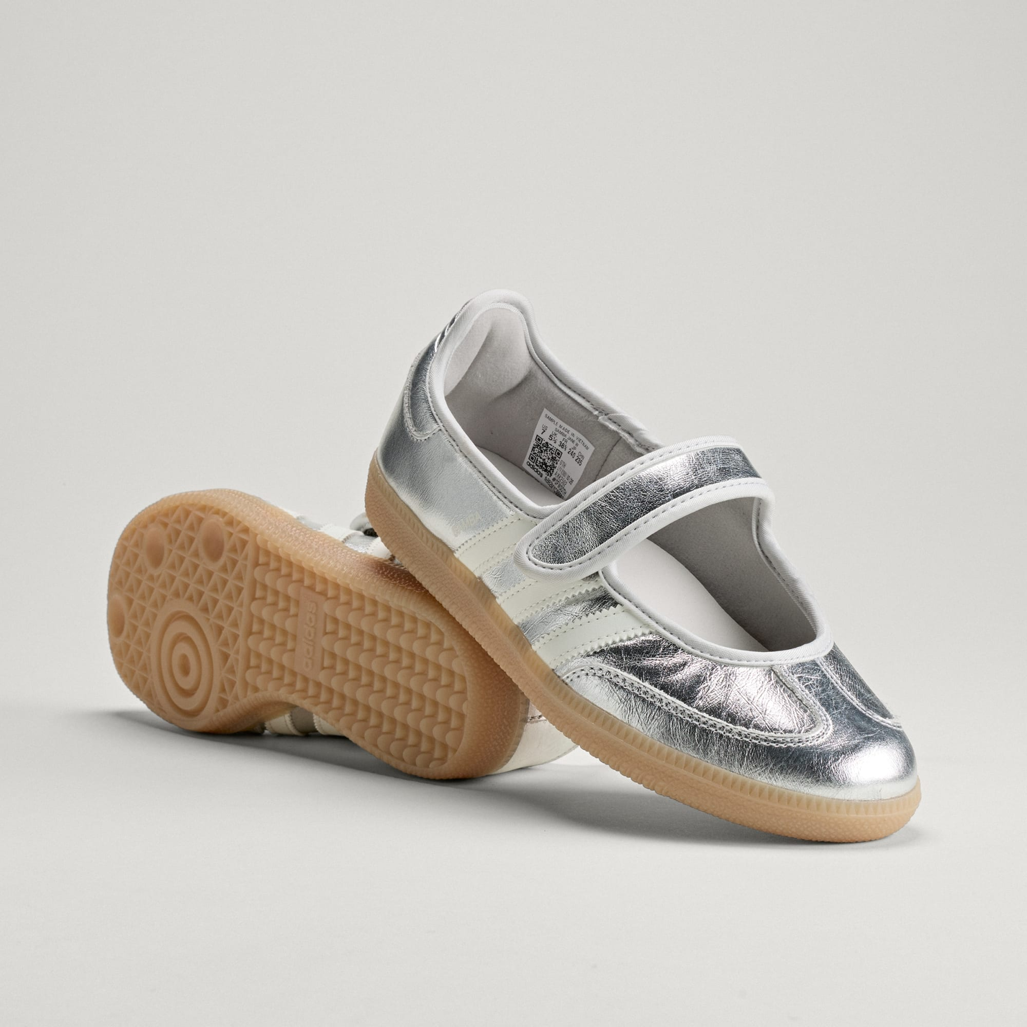 Giày adidas SAMBA JANE 'Silver Metallic' KK2502 - Ảnh 4