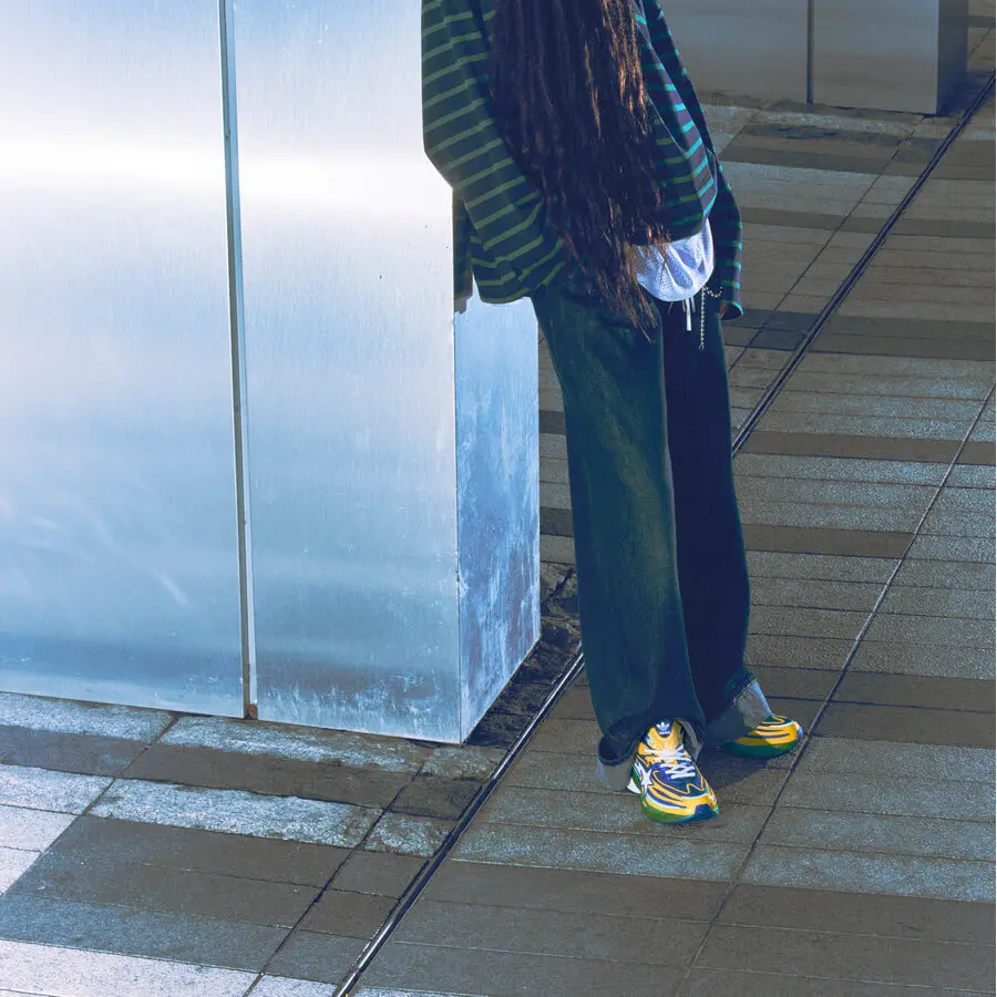 Giày Adidas Bape x Orketro ‘Yellow Blue Green’ JQ2398 - Ảnh 3