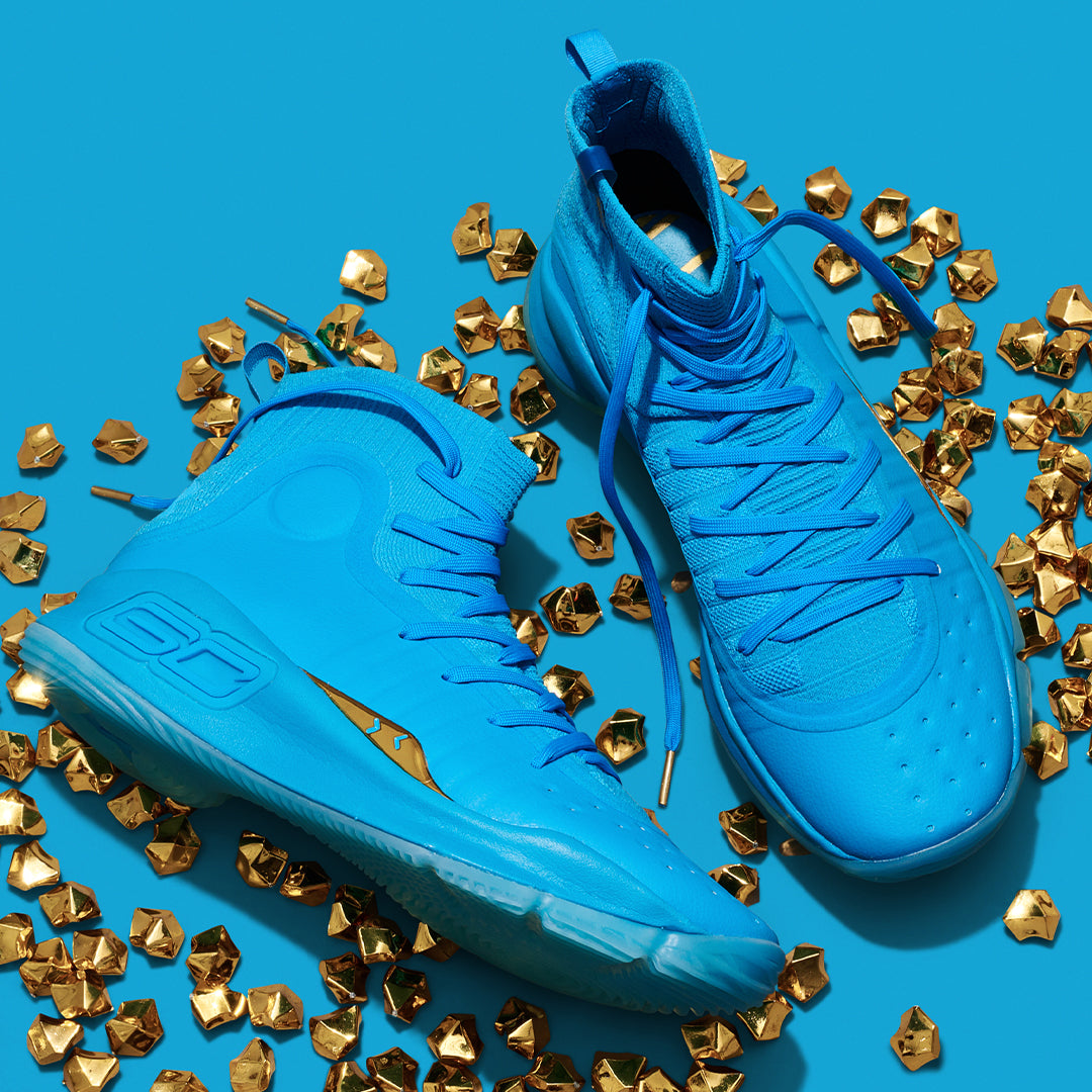 Giày Under Armour Men Curry 4 Retro ‘Flooded’ 1298306-404 - Ảnh 4
