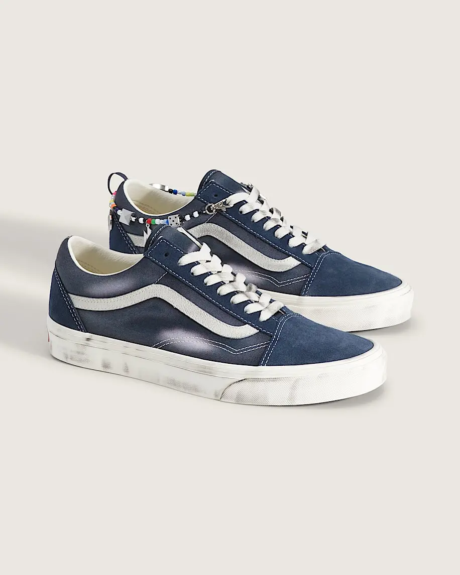 Giày Vans Old Skool 'Night Blue' VN000E9TJDU - Ảnh 4