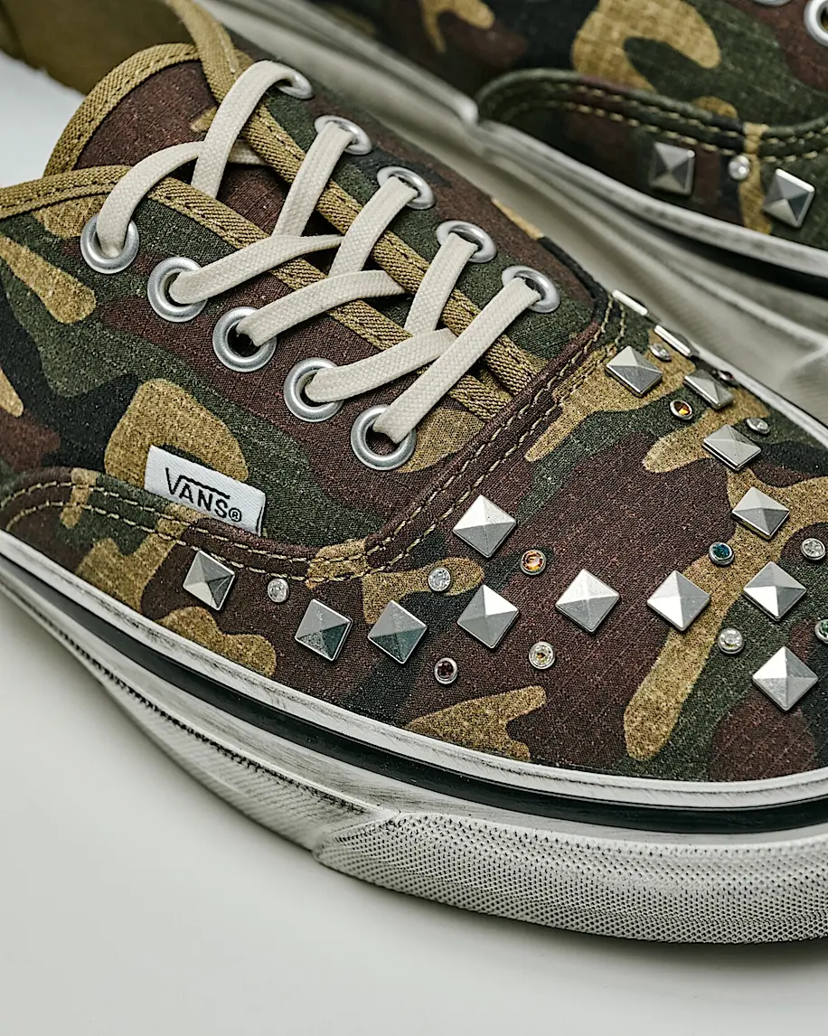 Alternative view of Giày Vans Premium Authentic 'Woodland Camo Green' VN000D9NWVD