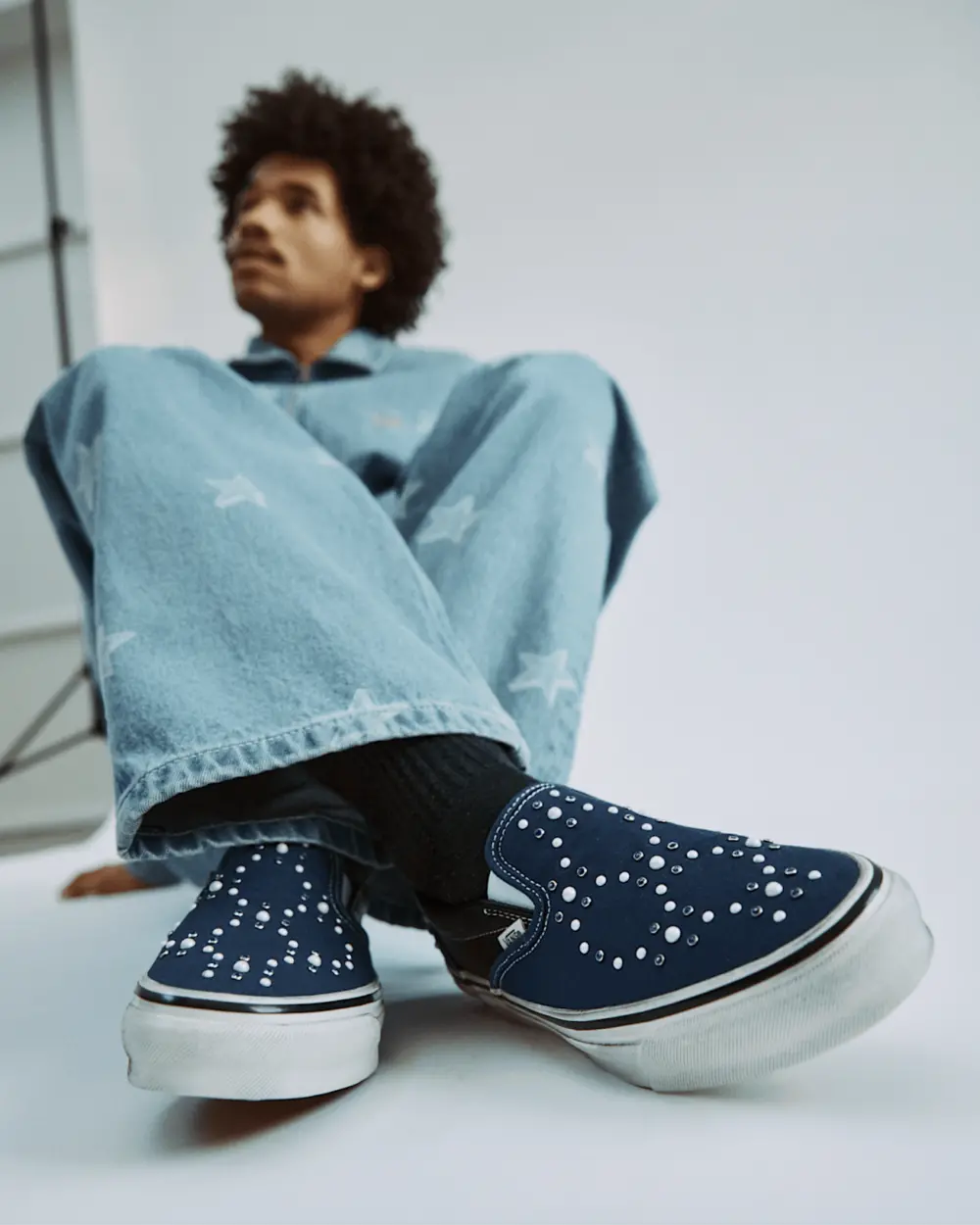 Giày Vans Premium Classic Slip-On 'Blue' VN000D9PIND - Ảnh 5