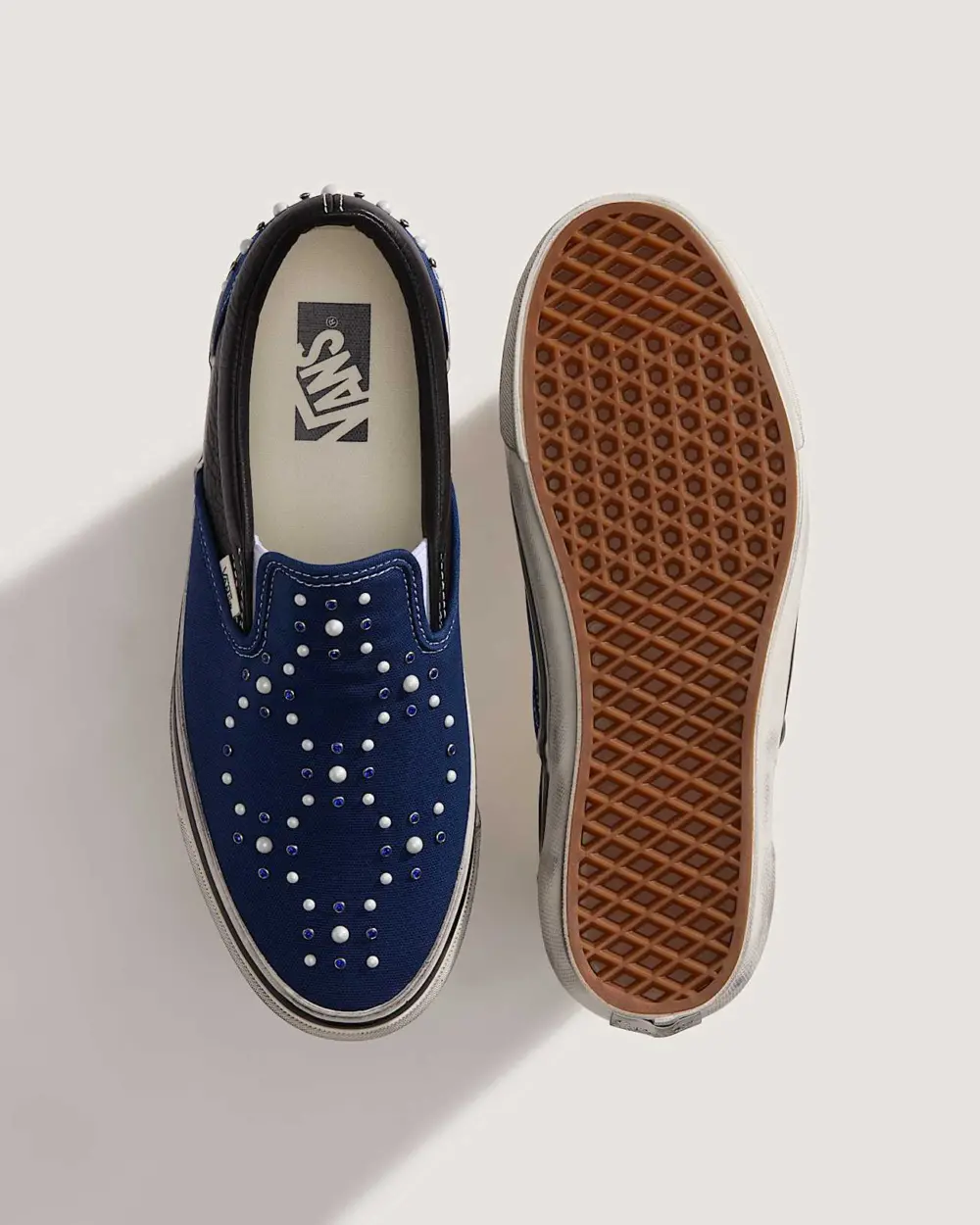Giày Vans Premium Classic Slip-On 'Blue' VN000D9PIND - Ảnh 3
