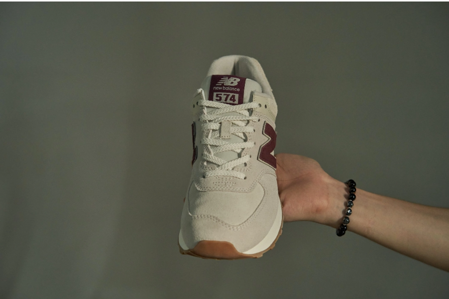 Alternative view of Giày New Balance 574 ‘Bone Burgundy’ U574NOW