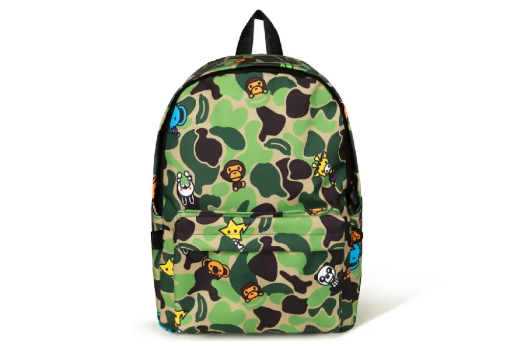 Balo Bape Baby Milo & Friends Camo Large 'Green' 0MXBGW4437XXQ