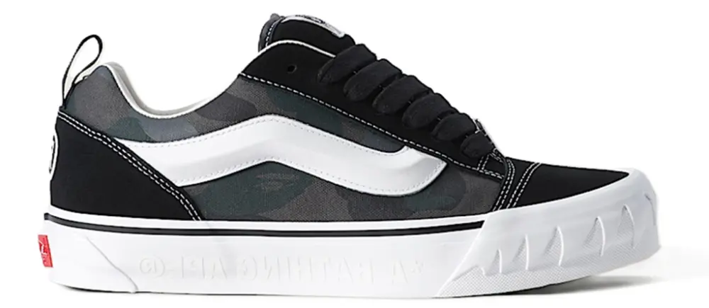 Giày Vans x BAPE Premium Knu Skool 'Camo Black' VN000Z3929B