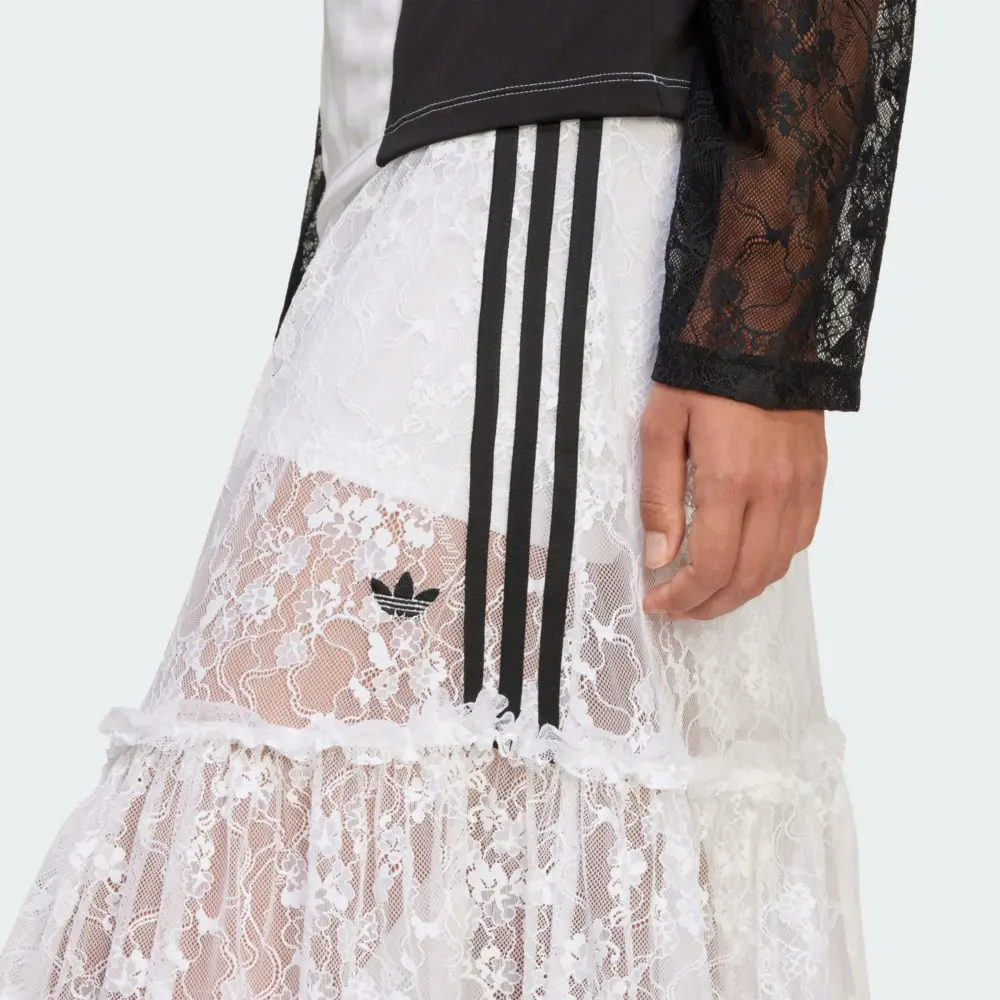 Chân váy adidas Originals Lace Skirt 'White' KD2288 - Ảnh 4