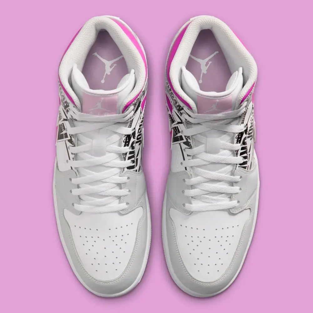 Giày Nike Air Jordan 1 Mid 'What The Logo' IX3522-101 - Ảnh 3