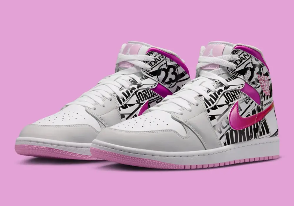 Alternative view of Giày Nike Air Jordan 1 Mid 'What The Logo' IX3522-101