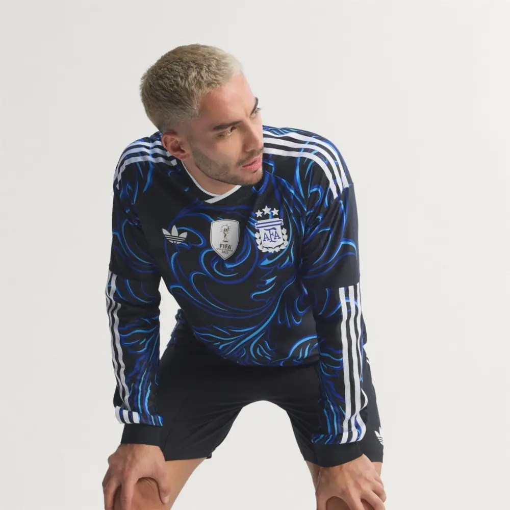 Alternative view of Áo Adidas Argentina Long-Sleeve Away Authentic Jersey 26 KB0643