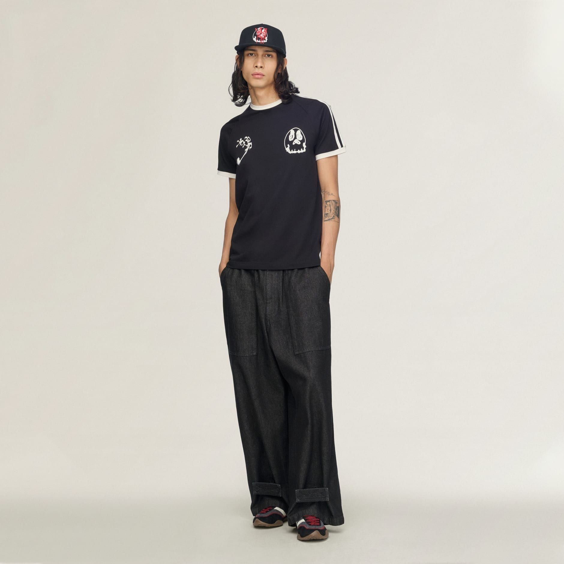 Alternative view of Áo Adidas Y-3 Chito Graphic Cali Tee 'Black' KQ8577