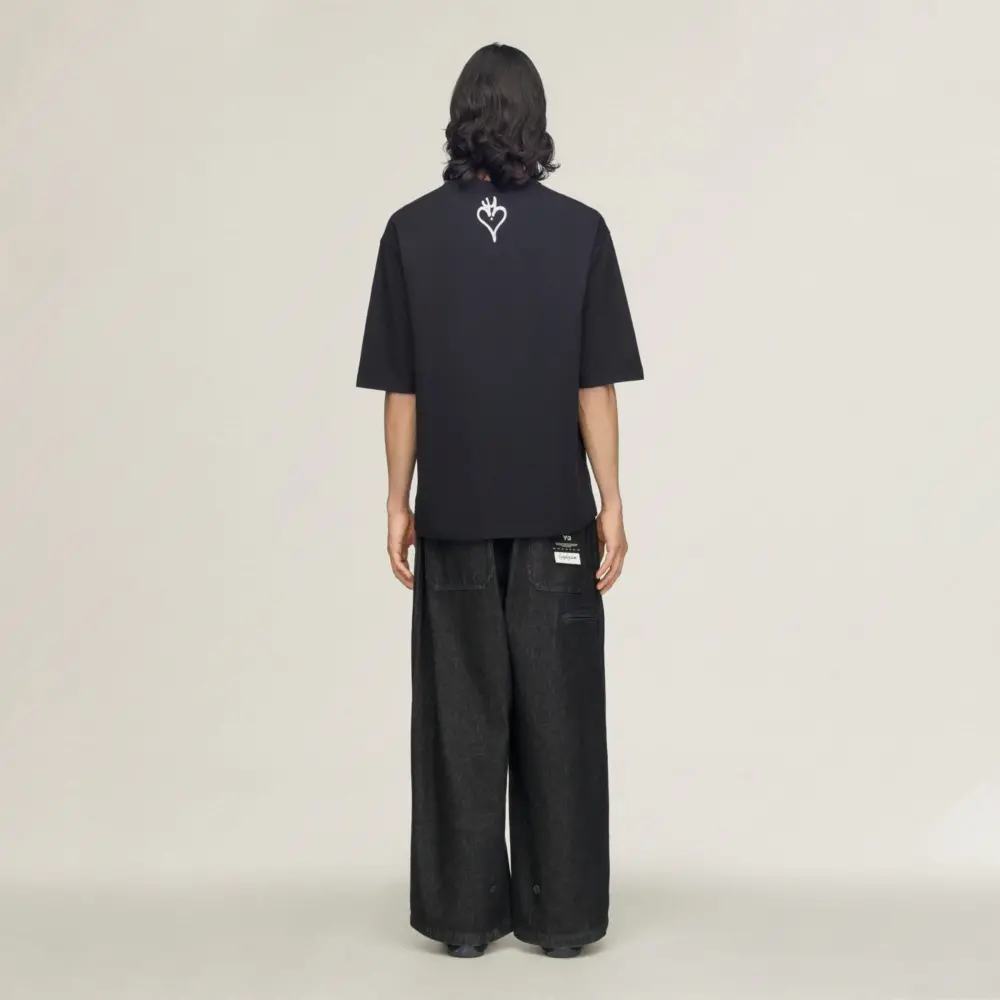 Áo Adidas Y-3 Chito Graphic Short Sleeve Tee 'Black' KR1062 - Ảnh 3