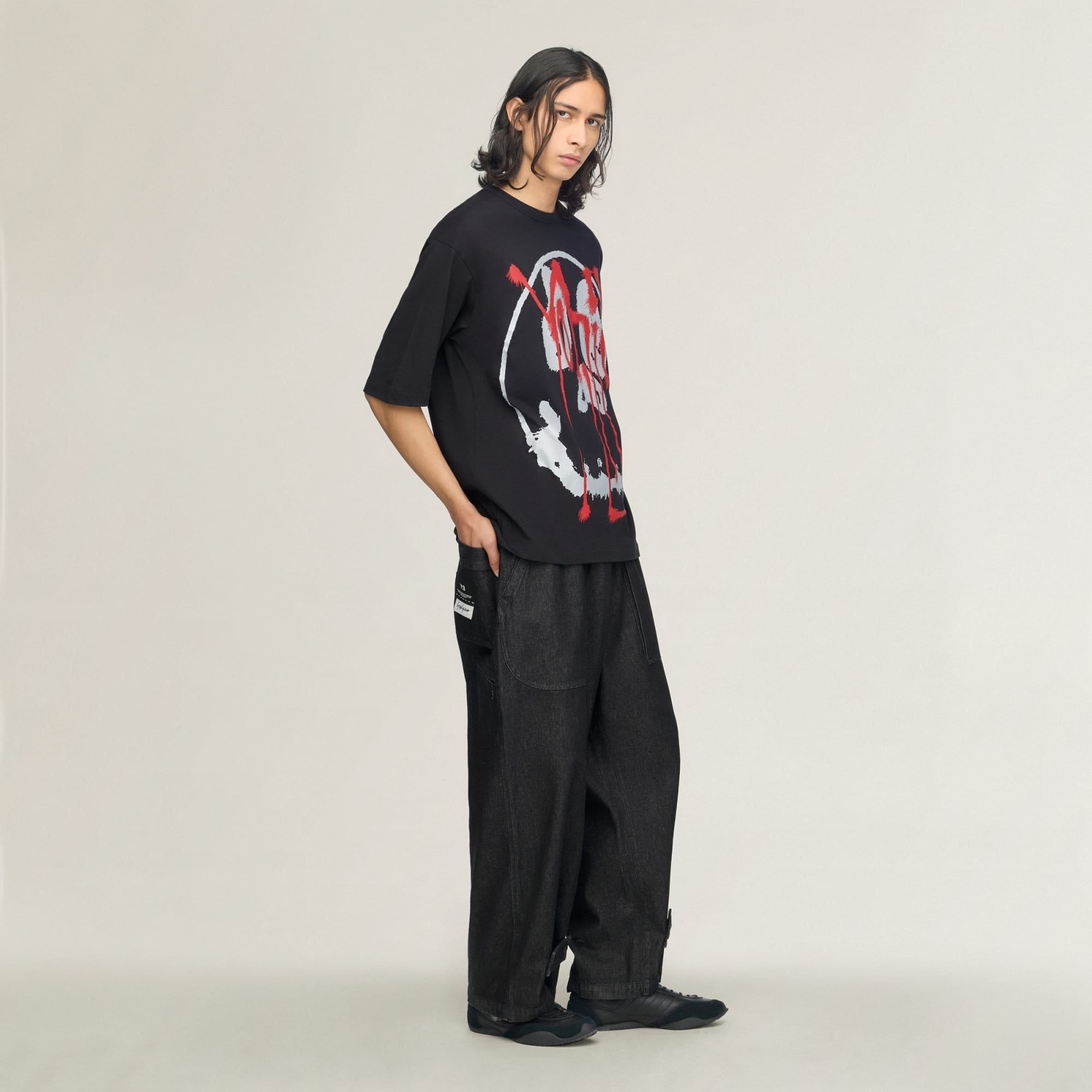 Alternative view of Áo Adidas Y-3 Chito Graphic Short Sleeve Tee 'Black' KR1062