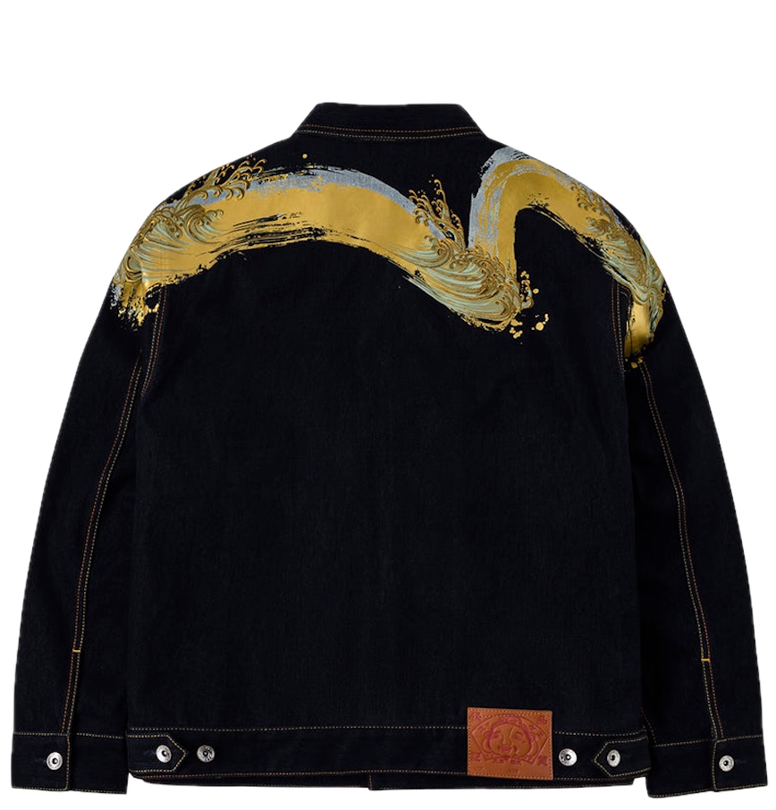 Áo Evisu Brushstroke Daicock Print 'Black' 2EAHTM5DJ1022LFDN - Ảnh 6