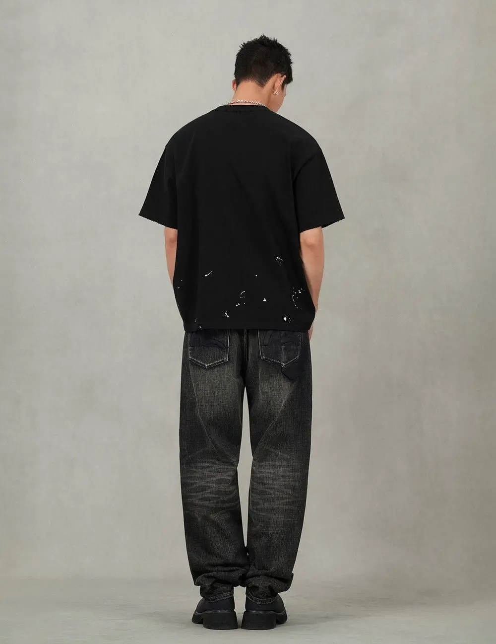 Áo Evisu Graffiti-Style Seagull T-Shirt 'Black' 2EAHTM5TS1159RXCT - Ảnh 4