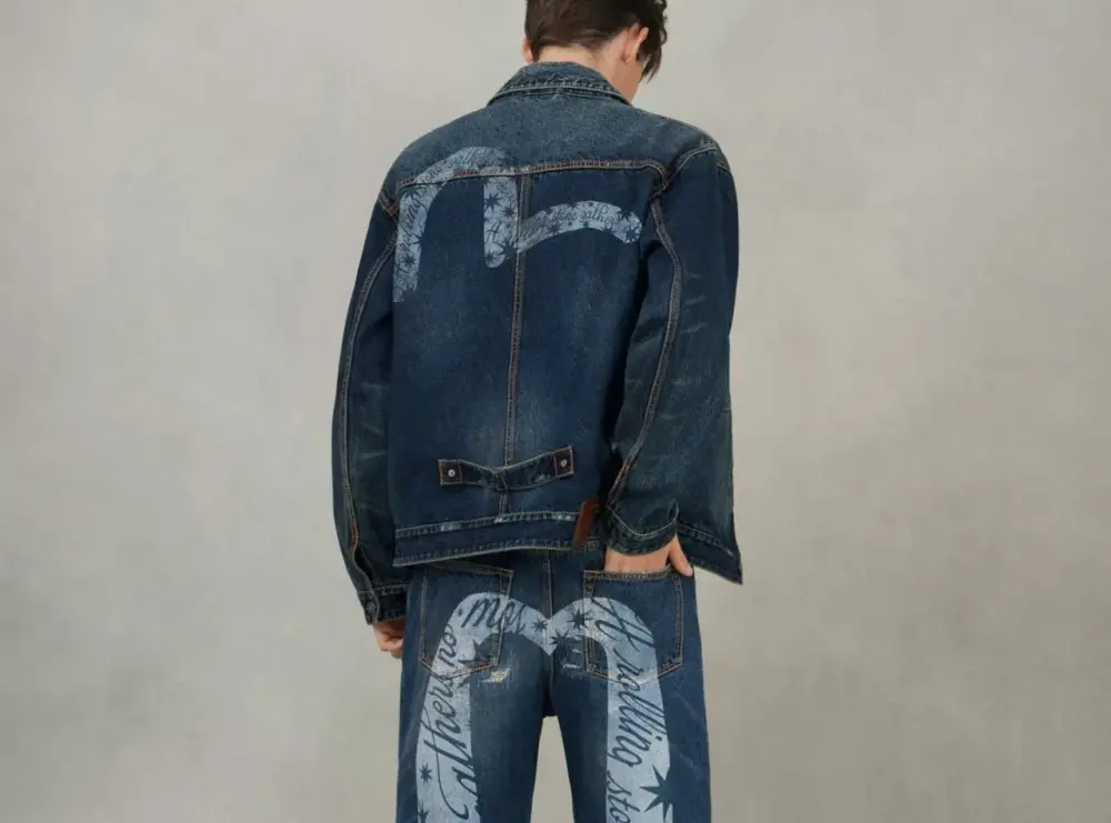Alternative view of Áo Evisu GDC Denim Jacket ‘Indigo’ 2EAGDM5DJ6430RXDN