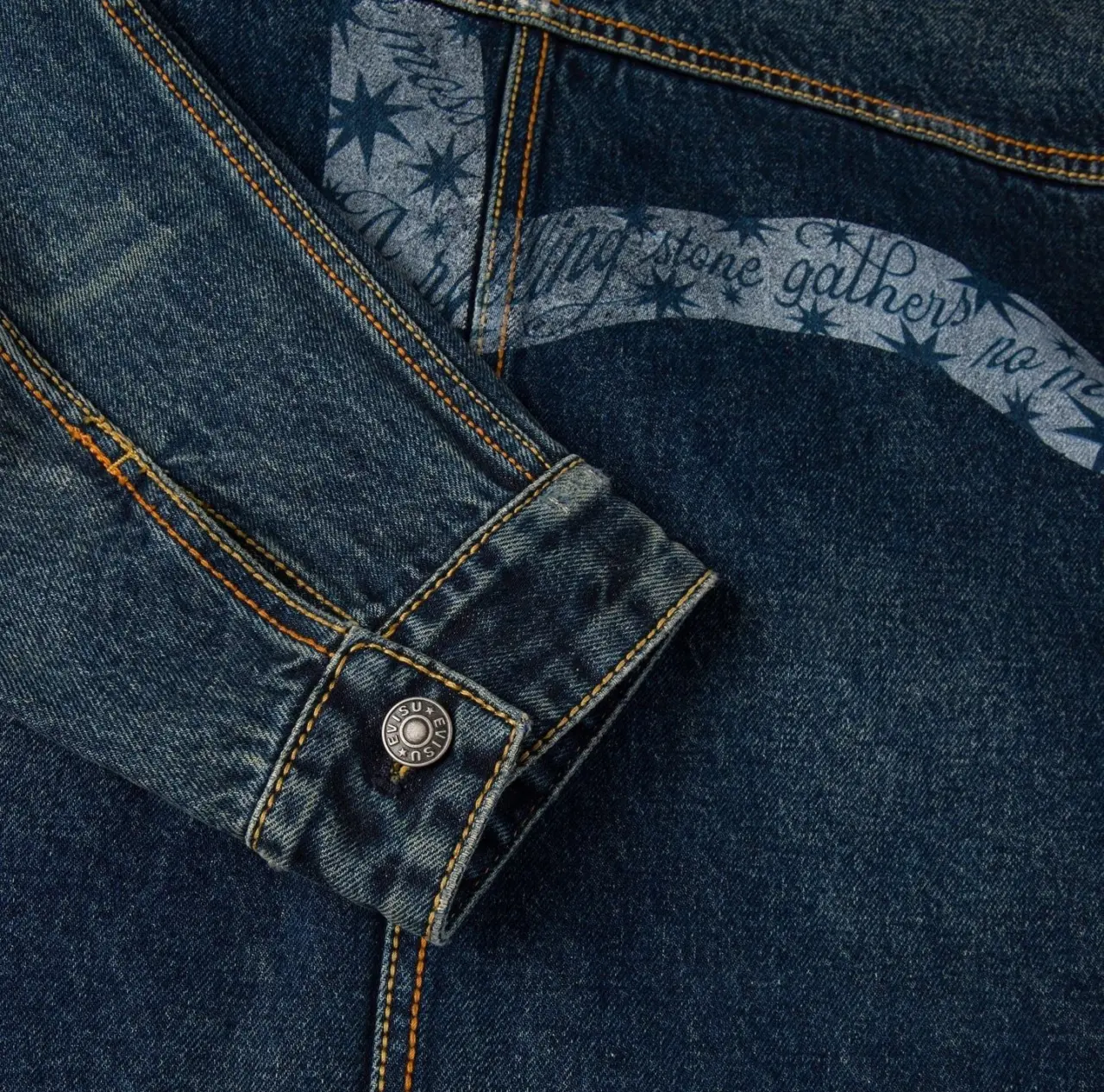 Áo Evisu GDC Denim Jacket ‘Indigo’ 2EAGDM5DJ6430RXDN - Ảnh 4