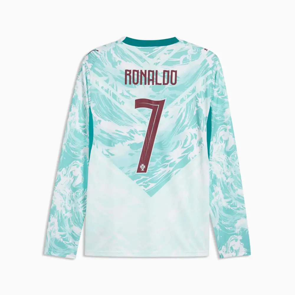 Áo Puma Portugal Away Cr7 Long Sleeve 'Blue' 788147-77 - Ảnh 4
