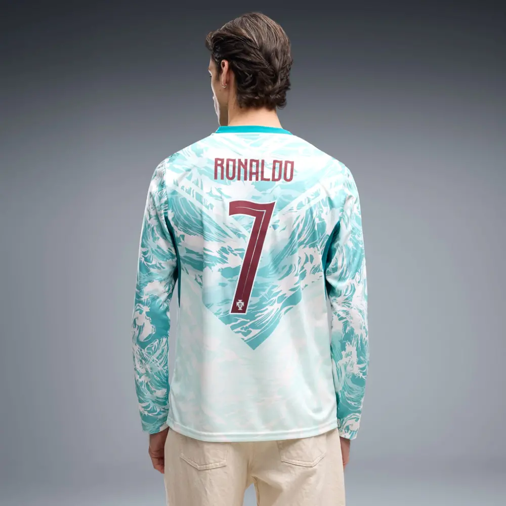 Alternative view of Áo Puma Portugal Away Cr7 Long Sleeve 'Blue' 788147-77