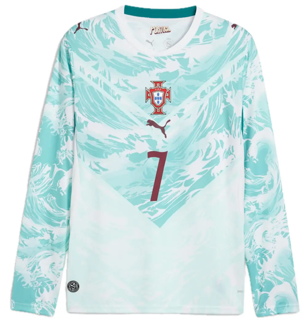 Áo Puma Portugal Away Cr7 Long Sleeve 'Blue' 788147-77